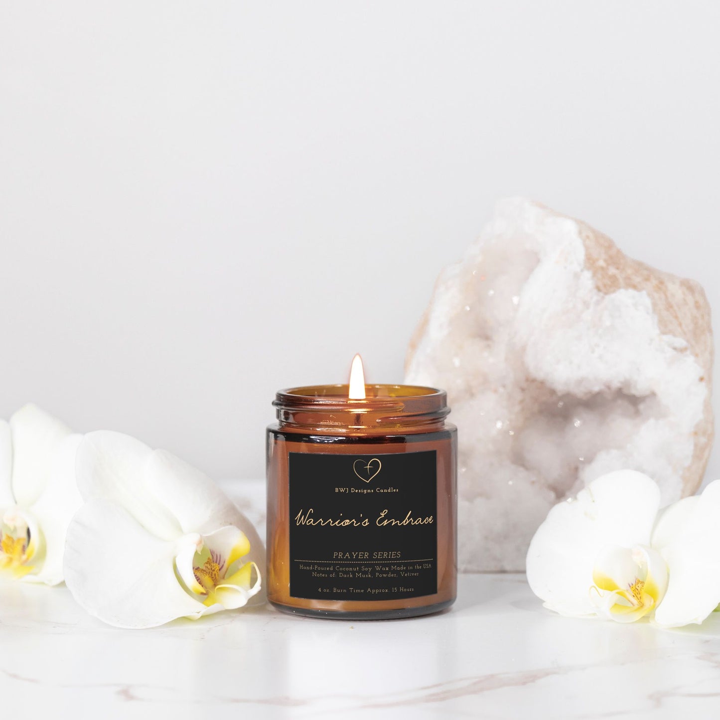 Candle Amber Jar 4oz